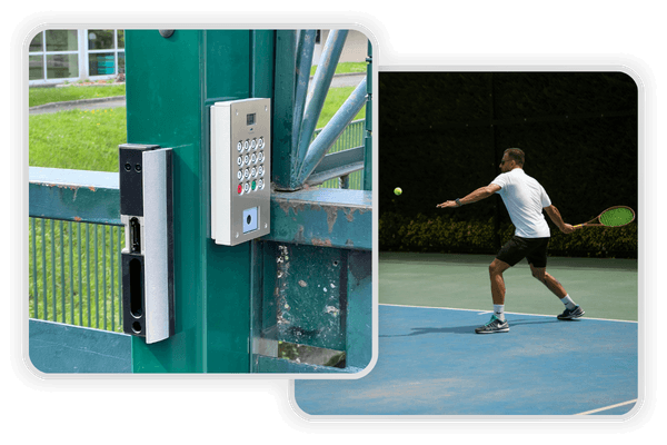 contrôle accès tennis padel